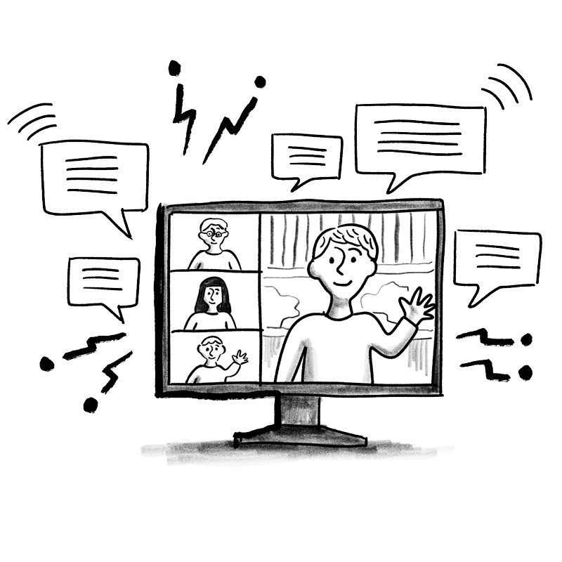 talking online(Illustration)