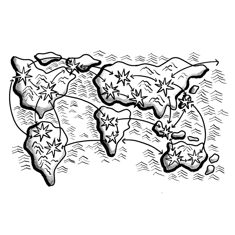 All around the world(Illustration)